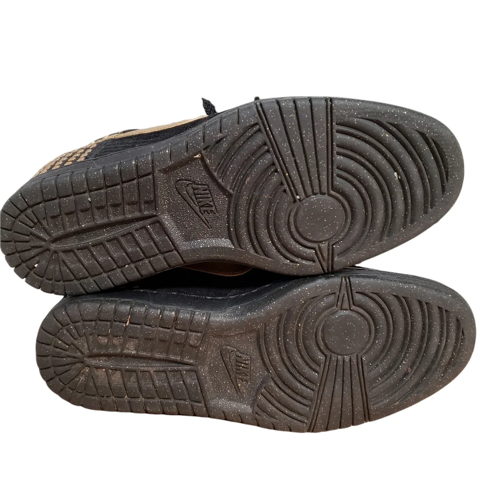 Nike Dunk Sky Hi Studded Hidden Wedge Sneakers Black Gold Metallic Studd… - Picture 8 of 11